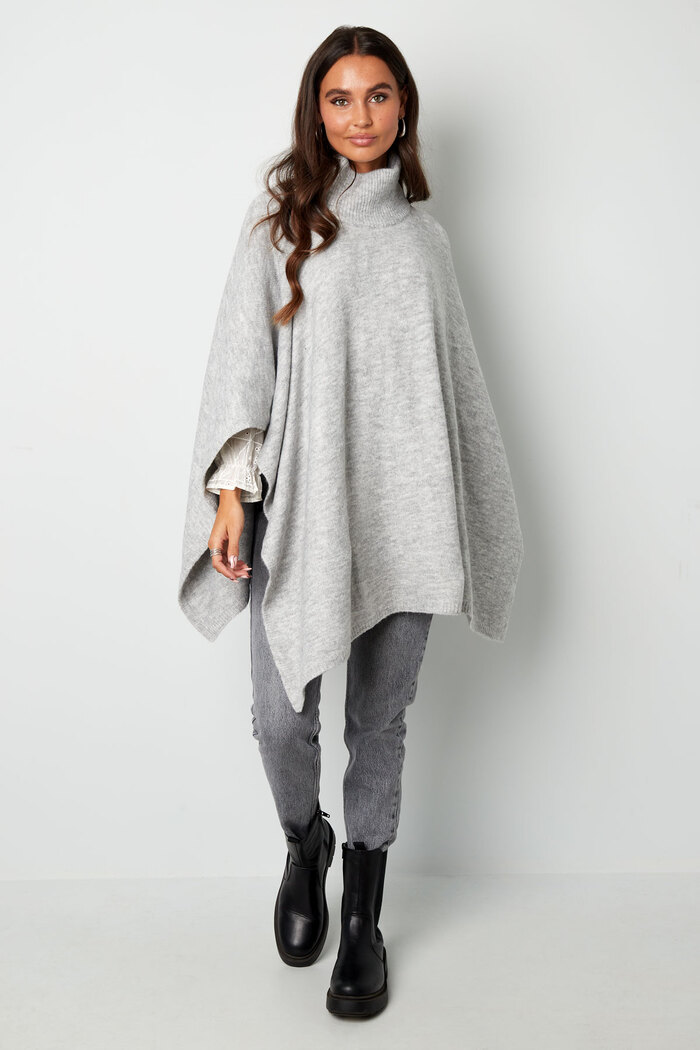 Basic poncho - beige Picture4